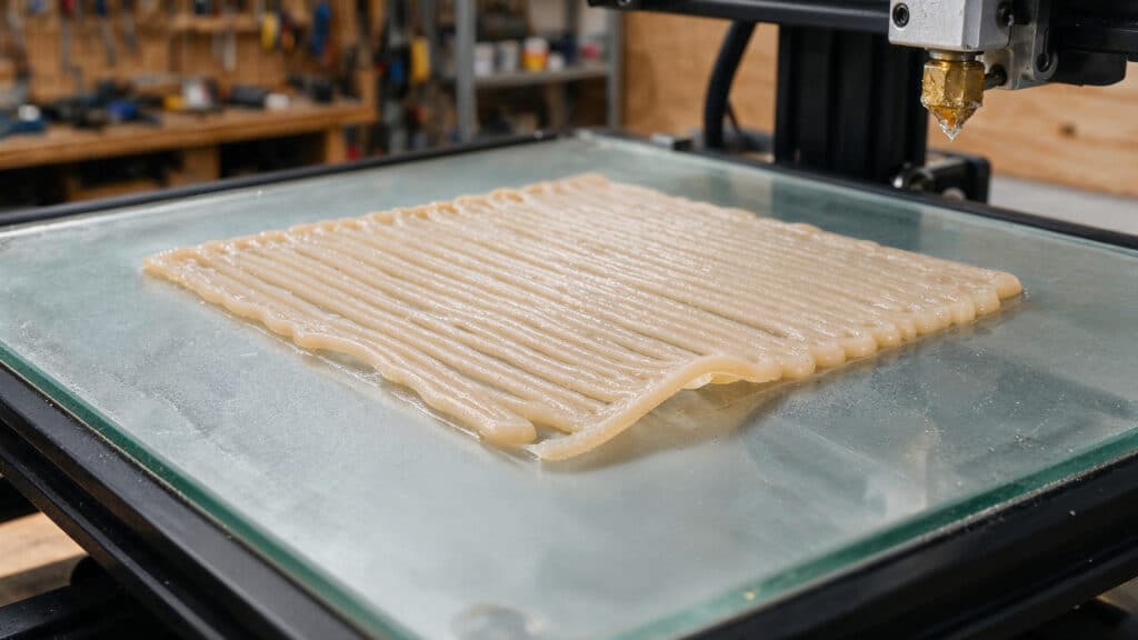 First layer lines lifting and dragging on the build plate